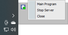 Maximize server window from system tray icon 